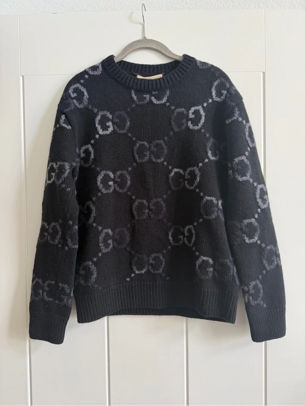 GUCCI Black/Navy/Gray GG Sweater